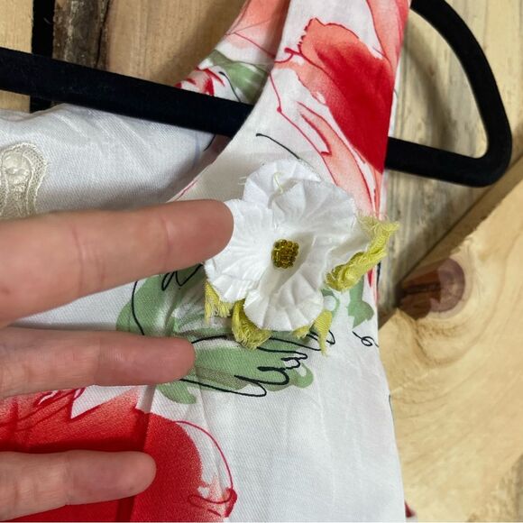 Nick & Mo Anthropologie Pattern Sleeveless Mini Preppy Dress Womens Size Small - Picture 3 of 5